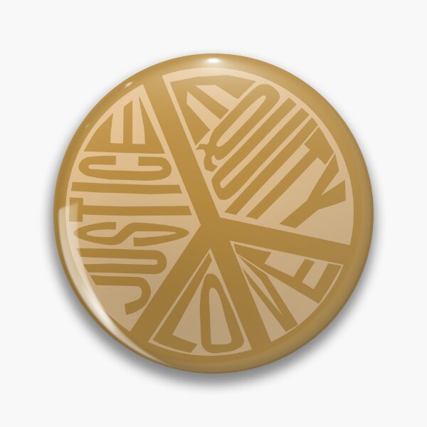 Item preview, Peace Love Justice Equity with Heart Diamonds in Gold designed and sold by Digitalmyth's Designs.