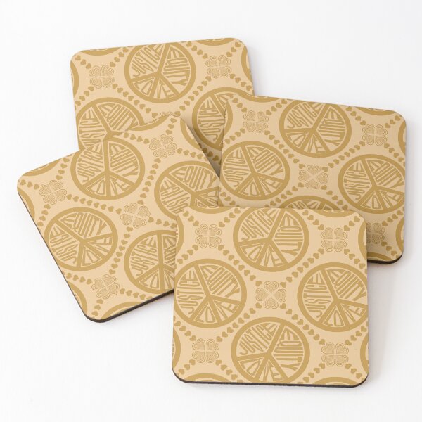 Item preview, Peace Love Justice Equity with Heart Diamonds in Gold designed and sold by Digitalmyth's Designs.
