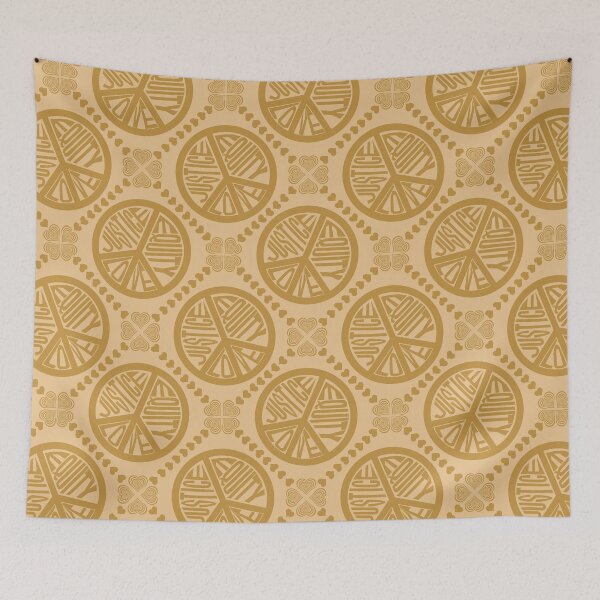 Item preview, Peace Love Justice Equity with Heart Diamonds in Gold designed and sold by Digitalmyth's Designs.