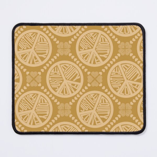 Item preview, Peace Love Justice Equity with Heart Diamonds in Gold designed and sold by Digitalmyth's Designs.