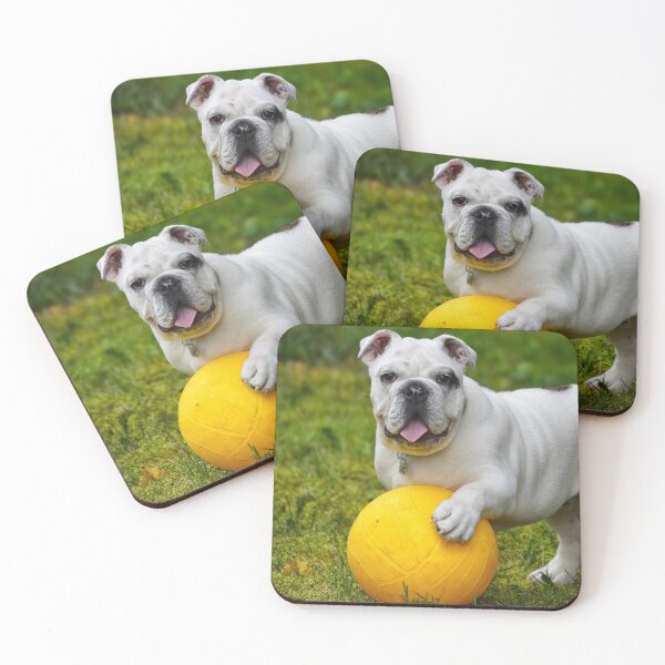 Item preview, Bulldog with Favorite Yellow Ball designed and sold by VanGaldo.