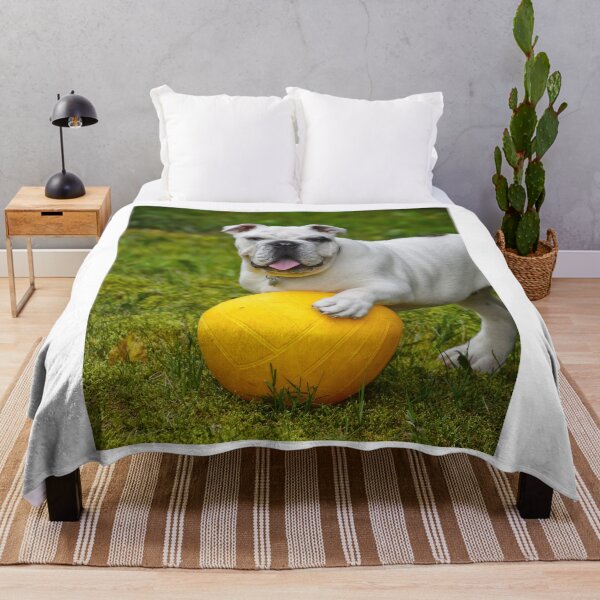 Item preview, Bulldog with Favorite Yellow Ball designed and sold by VanGaldo.