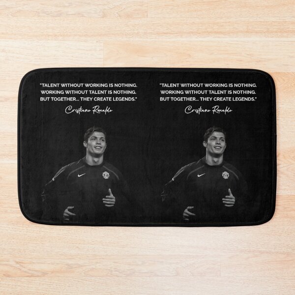 Item preview, Talent Without Working Hard Is Nothing Cristiano Ronaldo Inspiring Motivational Quotes and Sayings CR7 Portrait designed and sold by Matt_Smith.