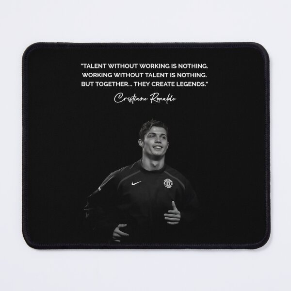 Item preview, Talent Without Working Hard Is Nothing Cristiano Ronaldo Inspiring Motivational Quotes and Sayings CR7 Portrait designed and sold by Matt_Smith.