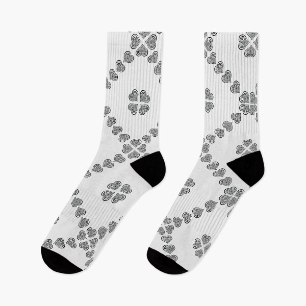 Item preview, Heart Diamonds in White & Black designed and sold by Digitalmyth's Designs.