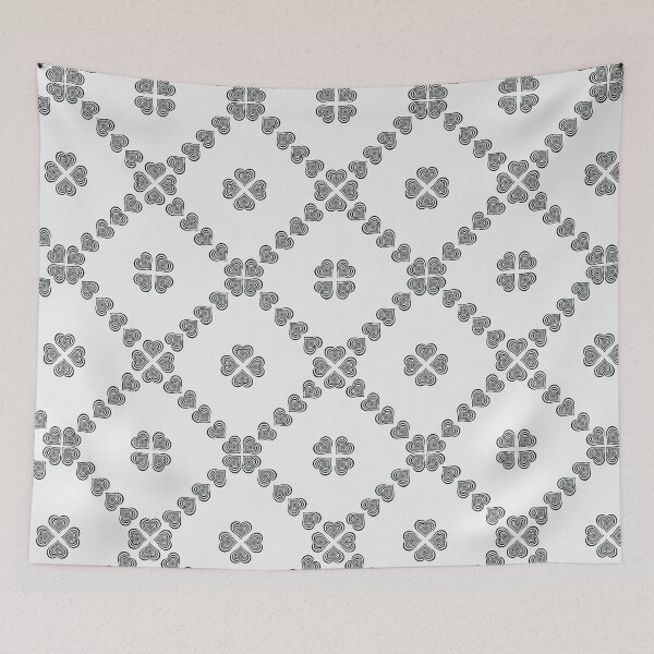 Item preview, Heart Diamonds in White & Black designed and sold by Digitalmyth's Designs.