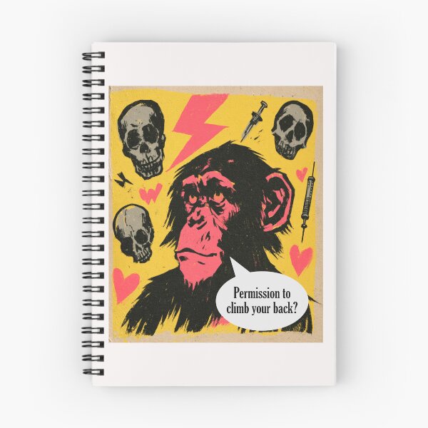 Item preview, Permission to Climb Your Back? Trippy Junkie Monkey Surreal Art designed and sold by Ignorant-Artist.