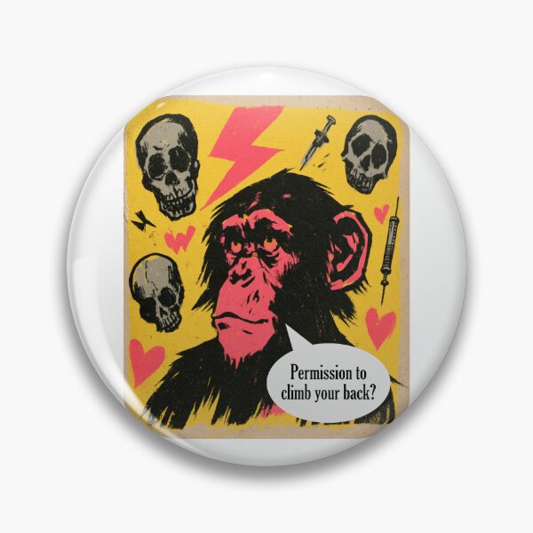 Item preview, Permission to Climb Your Back? Trippy Junkie Monkey Surreal Art designed and sold by Ignorant-Artist.