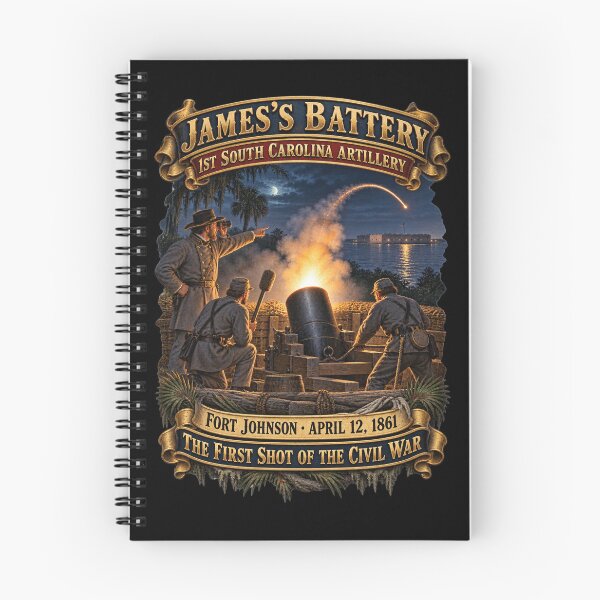 Item preview, Civil War - James Battery - Fort Johnson, April 2, 1861 - 1st Shot of the Civil War - 3D - Enhanced designed and sold by Military Insignia Products.