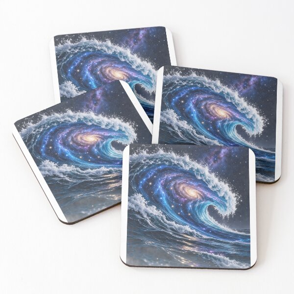 Item preview, Ocean Wave Carrying the Milky Way – Cosmic Ocean Space Art designed and sold by Prince Tripathi .