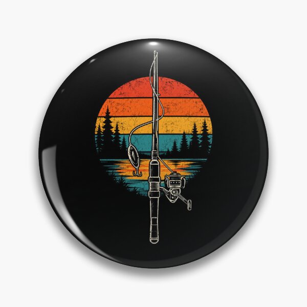 Item preview, Retro Fishing Rod Lake Adventure Vintage Angler designed and sold by Moizento.