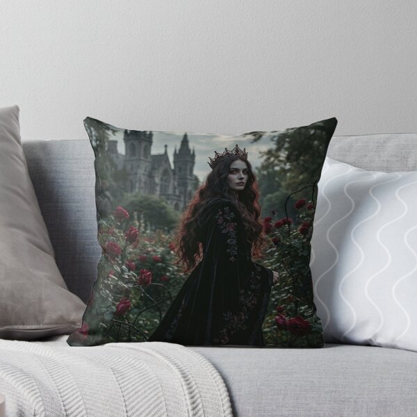 Item preview, Crimson Rose Queen Gothic Dark Feminine Portrait designed and sold by JanjjaSoulInk.