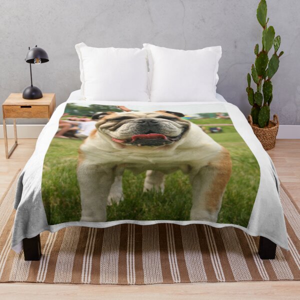 Item preview, Close-Up Portrait of a Panting Bulldog designed and sold by VanGaldo.