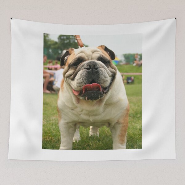Item preview, Close-Up Portrait of a Panting Bulldog designed and sold by VanGaldo.