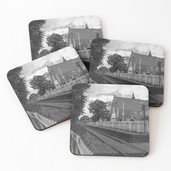 Item preview, Rawcliffe Railway Station East Yorkshire in Black and White designed and sold by ArtworkNorth.