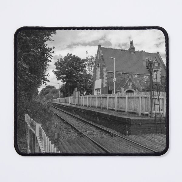 Item preview, Rawcliffe Railway Station East Yorkshire in Black and White designed and sold by ArtworkNorth.