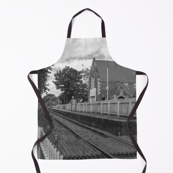 Item preview, Rawcliffe Railway Station East Yorkshire in Black and White designed and sold by ArtworkNorth.