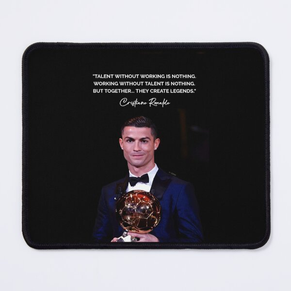 Item preview, Talent Without Working Hard Is Nothing Cristiano Ronaldo Inspiring Motivational Quotes and Sayings CR7 Portrait designed and sold by Matt_Smith.