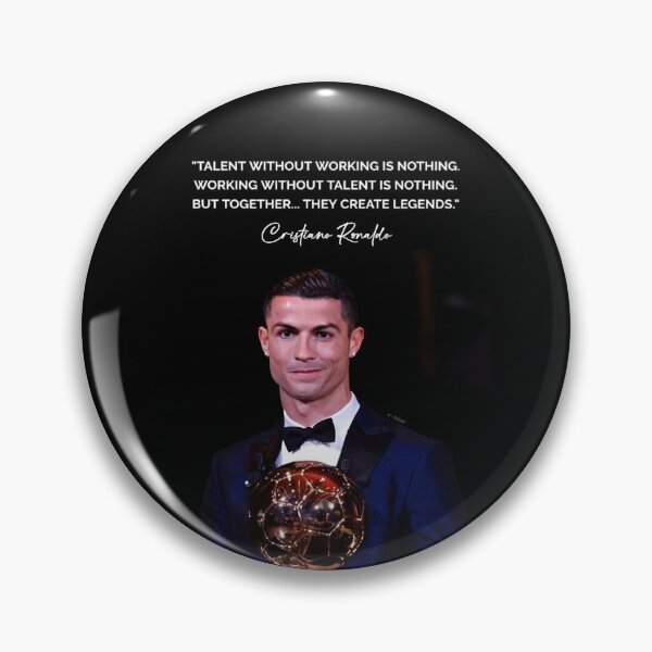 Item preview, Talent Without Working Hard Is Nothing Cristiano Ronaldo Inspiring Motivational Quotes and Sayings CR7 Portrait designed and sold by Matt_Smith.