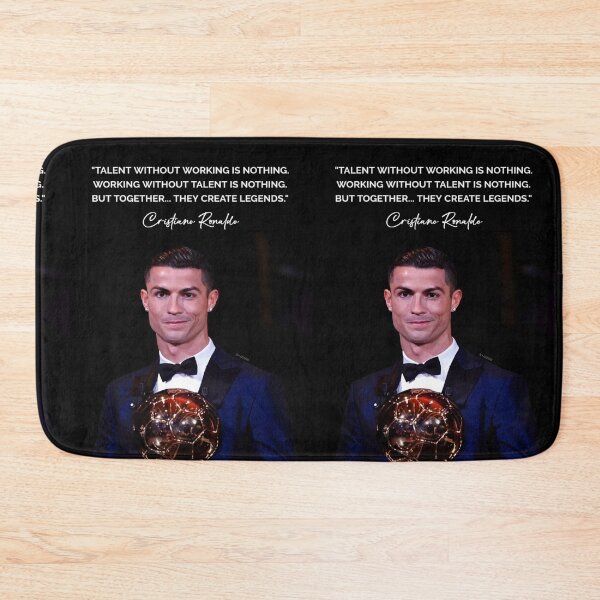 Item preview, Talent Without Working Hard Is Nothing Cristiano Ronaldo Inspiring Motivational Quotes and Sayings CR7 Portrait designed and sold by Matt_Smith.