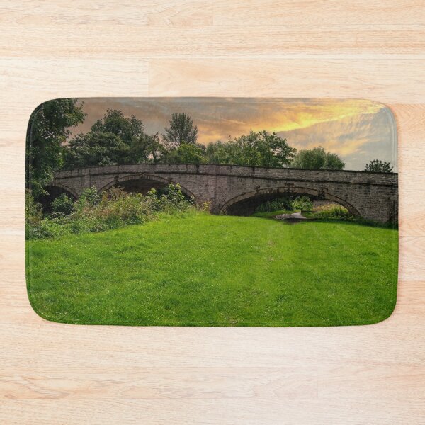 Item preview, Golden Hour Glow Over Elwy Bridge, St Asaph designed and sold by ArtworkNorth.