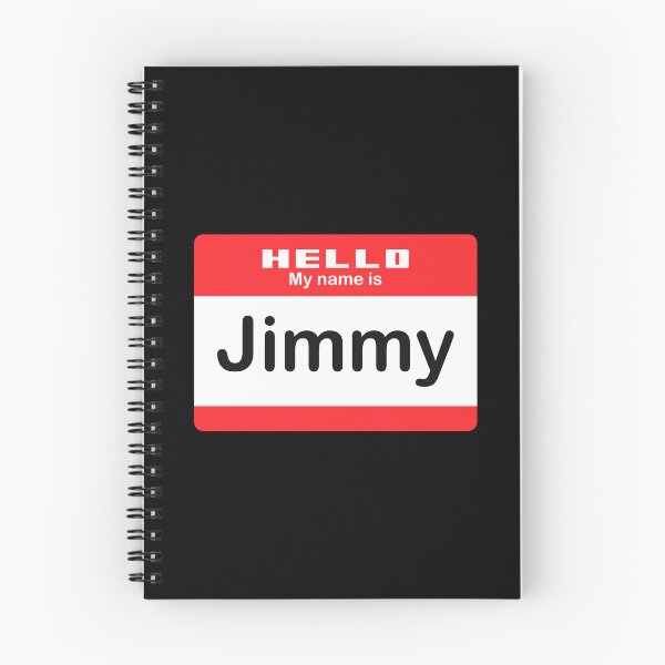 Item preview, Hello My Name is Jimmy - Red Name Tag designed and sold by Vector-Artist.