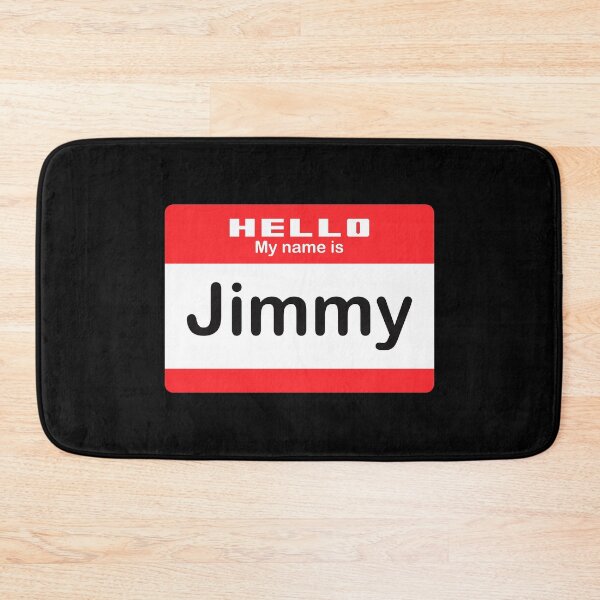 Item preview, Hello My Name is Jimmy - Red Name Tag designed and sold by Vector-Artist.