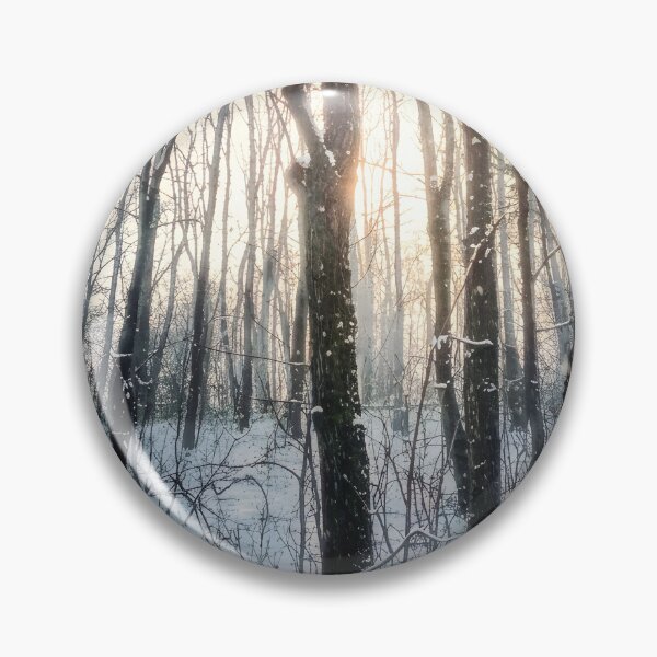 Item preview, Winter Forest Fine Art Photography Canvas Print | Snowy Woodland Trees Wall Art | Atmospheric Cold Sunlight Nature Poster | Vertical Landscape Photo Decor designed and sold by SergioMiklos.