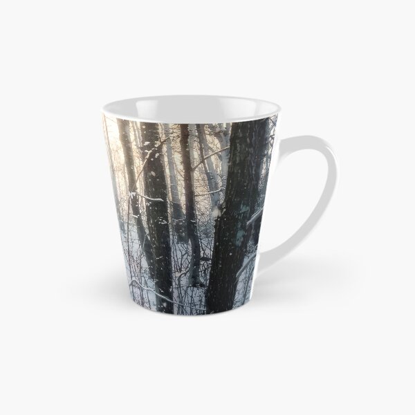 Item preview, Winter Forest Fine Art Photography Canvas Print | Snowy Woodland Trees Wall Art | Atmospheric Cold Sunlight Nature Poster | Vertical Landscape Photo Decor designed and sold by SergioMiklos.