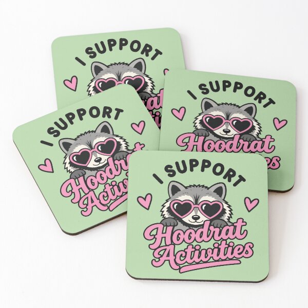 Item preview, I Support Hoodrat Activities Raccoon  designed and sold by TaraGbear.