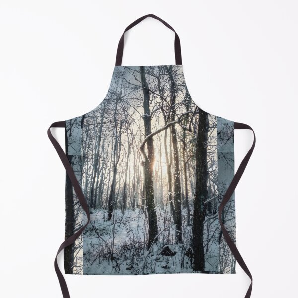 Item preview, Winter Forest Fine Art Photography Canvas Print | Snowy Woodland Trees Wall Art | Atmospheric Cold Sunlight Nature Poster | Vertical Landscape Photo Decor designed and sold by SergioMiklos.