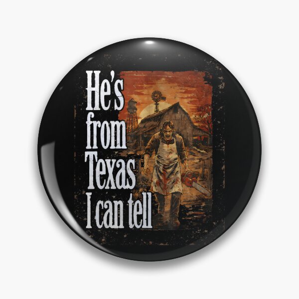 Artikelvorschau, Er kommt aus Texas, ich kann's an Halloween erzählen. entworfen und verkauft von serialcarachts.