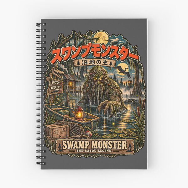 Item preview, Swamp Monster Bayou Legend Vintage Horror Art designed and sold by ElizBurkes.