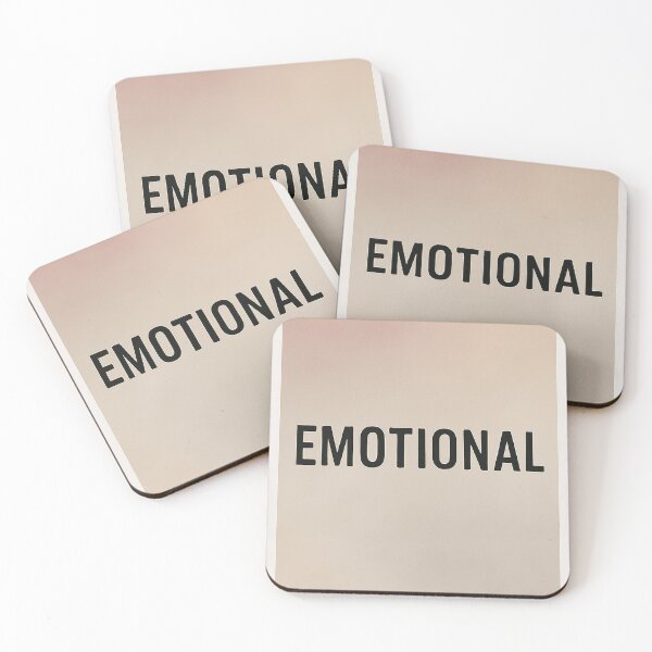Item preview, EMOTIONAL Minimal Mental Health Typography designed and sold by mbmstores.