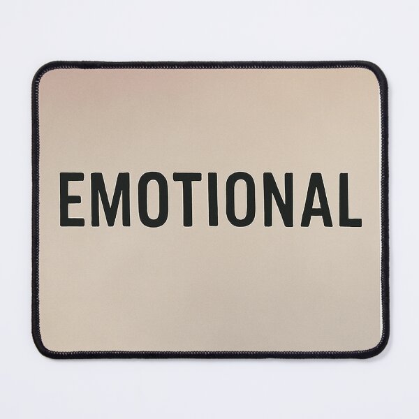 Item preview, EMOTIONAL Minimal Mental Health Typography designed and sold by mbmstores.