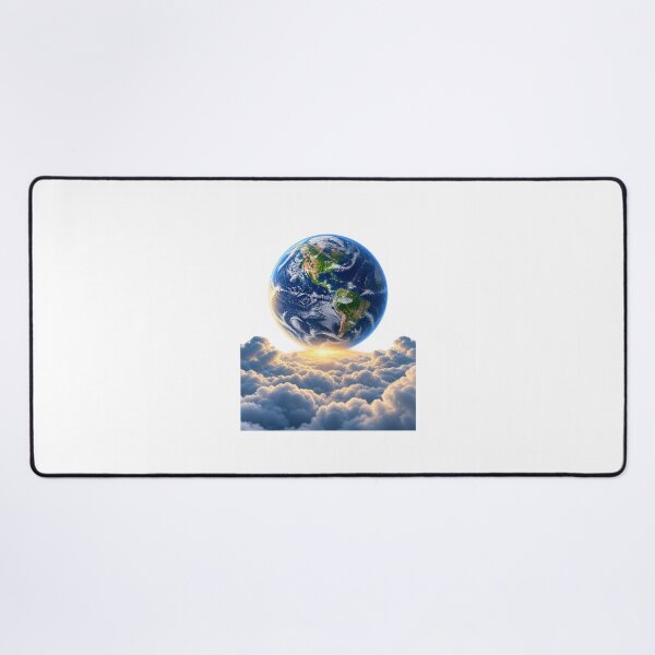 Item preview, Earth Floating Above a Sea of Clouds – Surreal Planet Nature Space Art designed and sold by Prince Tripathi .