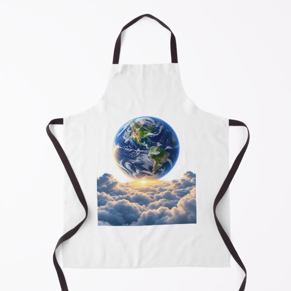 Item preview, Earth Floating Above a Sea of Clouds – Surreal Planet Nature Space Art designed and sold by Prince Tripathi .