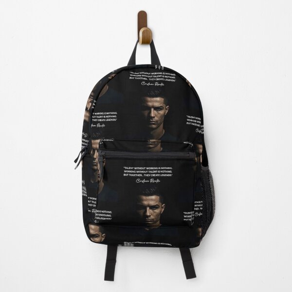Item preview, Talent Without Working Hard Is Nothing Cristiano Ronaldo Inspiring Motivational Quotes and Sayings CR7 Portrait designed and sold by Matt_Smith.