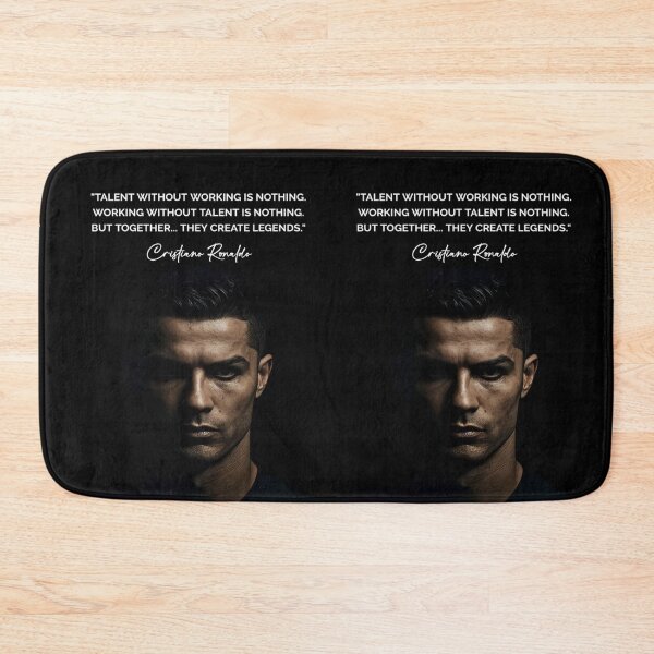 Item preview, Talent Without Working Hard Is Nothing Cristiano Ronaldo Inspiring Motivational Quotes and Sayings CR7 Portrait designed and sold by Matt_Smith.
