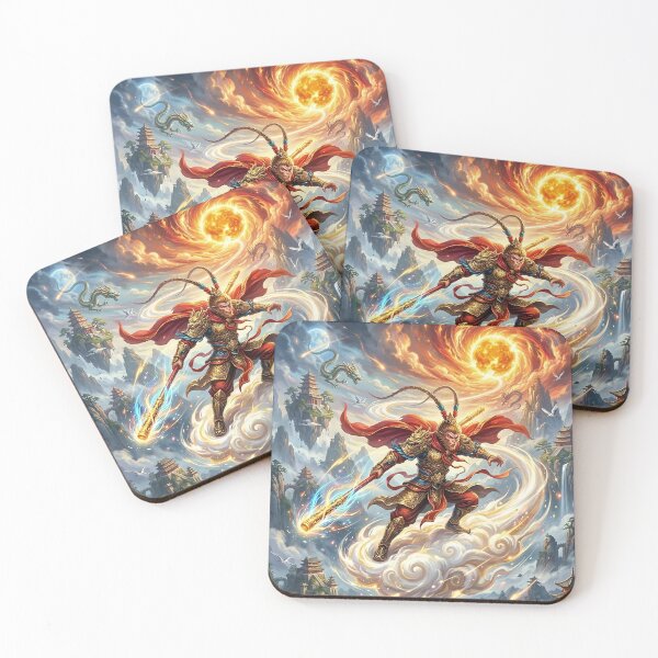 Item preview, Sun Wukong Soaring Above the Celestial Kingdom designed and sold by Lucid Dream Pixel.