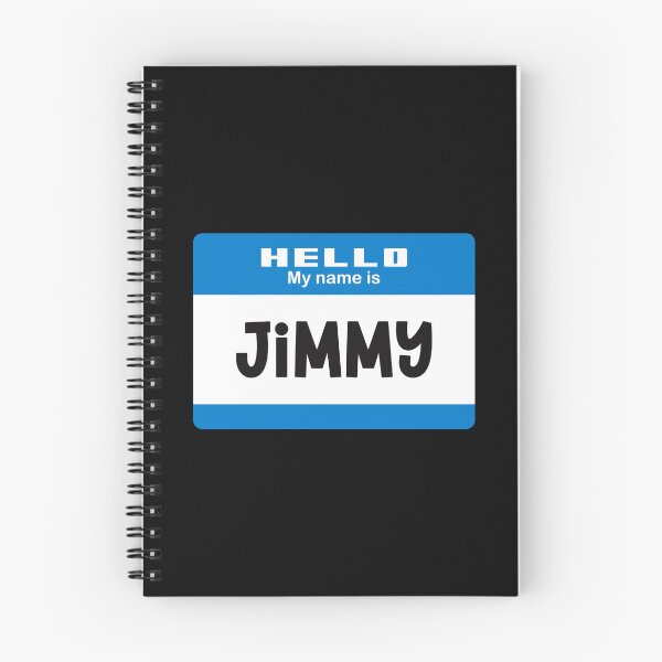 Item preview, Hello My Name is Jimmy - Blue Name Tag designed and sold by Vector-Artist.