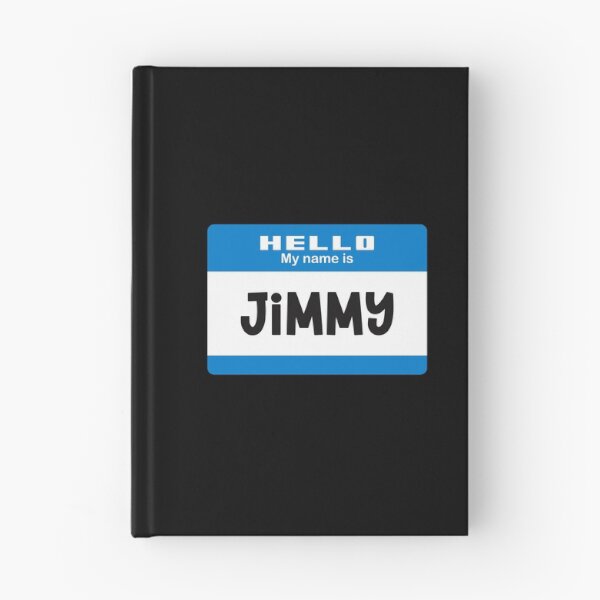 Item preview, Hello My Name is Jimmy - Blue Name Tag designed and sold by Vector-Artist.
