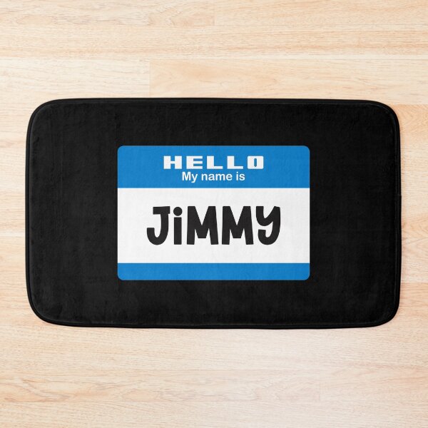 Item preview, Hello My Name is Jimmy - Blue Name Tag designed and sold by Vector-Artist.