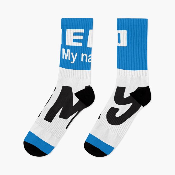 Item preview, Hello My Name is Jimmy - Blue Name Tag designed and sold by Vector-Artist.