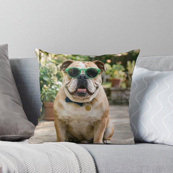 Item preview, English Bulldog Wearing Sunglasses designed and sold by VanGaldo.