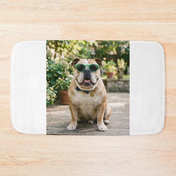 Item preview, English Bulldog Wearing Sunglasses designed and sold by VanGaldo.