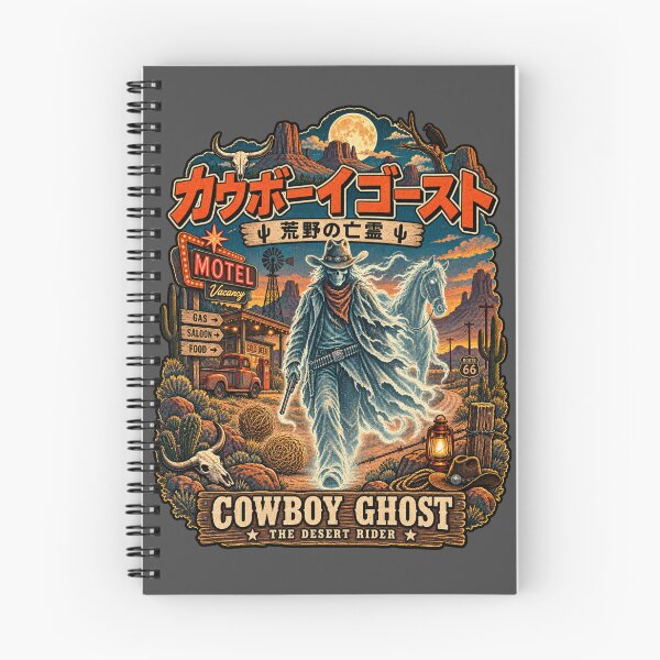 Item preview, Cowboy Ghost Desert Rider Western Vintage Art designed and sold by ElizBurkes.