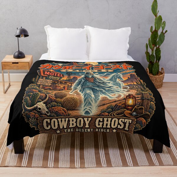 Item preview, Cowboy Ghost Desert Rider Western Vintage Art designed and sold by ElizBurkes.