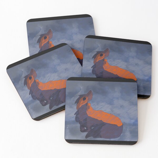Item preview, Mystical Creature in Dynamic Blues and Oranges designed and sold by Fibi-studio.