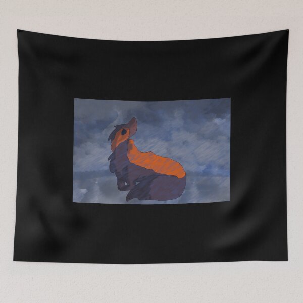 Item preview, Mystical Creature in Dynamic Blues and Oranges designed and sold by Fibi-studio.